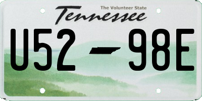 TN license plate U5298E