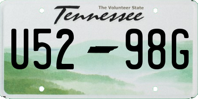 TN license plate U5298G
