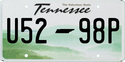 TN license plate U5298P
