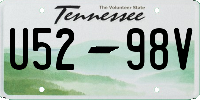 TN license plate U5298V