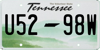 TN license plate U5298W