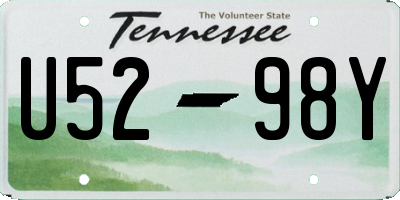 TN license plate U5298Y