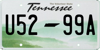 TN license plate U5299A