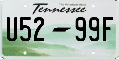 TN license plate U5299F
