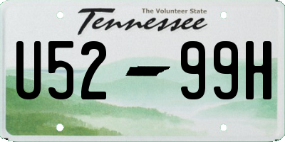 TN license plate U5299H