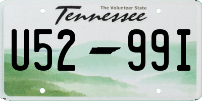 TN license plate U5299I