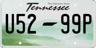 TN license plate U5299P