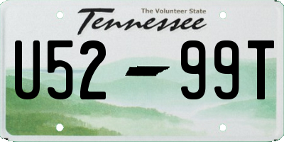 TN license plate U5299T