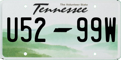 TN license plate U5299W