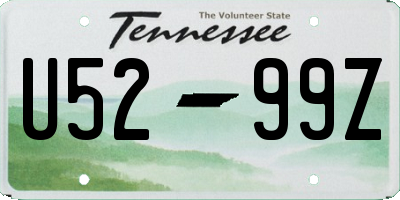 TN license plate U5299Z