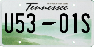 TN license plate U5301S