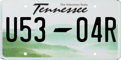 TN license plate U5304R