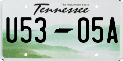 TN license plate U5305A