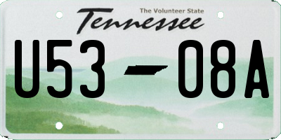 TN license plate U5308A