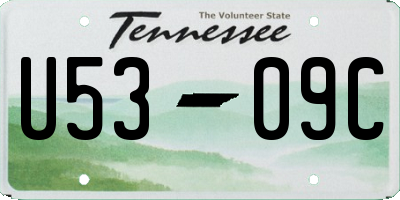 TN license plate U5309C