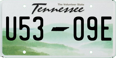 TN license plate U5309E