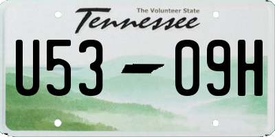 TN license plate U5309H