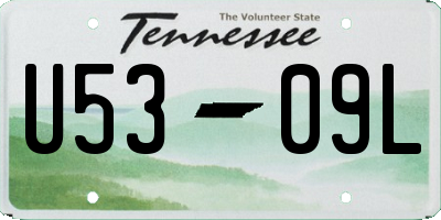 TN license plate U5309L