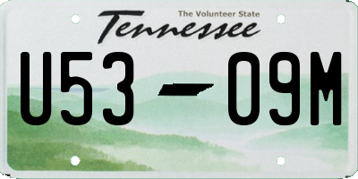 TN license plate U5309M