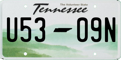 TN license plate U5309N