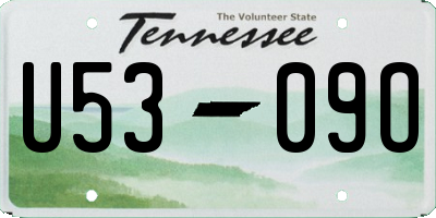 TN license plate U5309O