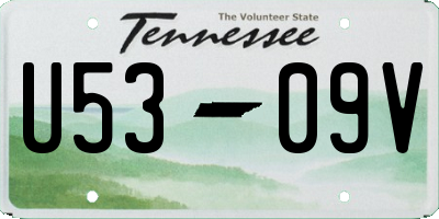 TN license plate U5309V