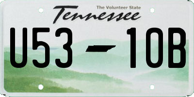 TN license plate U5310B