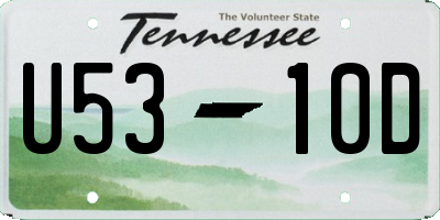 TN license plate U5310D