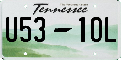 TN license plate U5310L