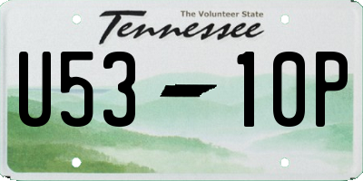 TN license plate U5310P