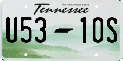 TN license plate U5310S