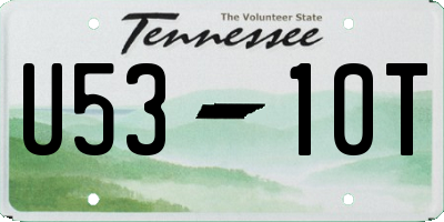 TN license plate U5310T