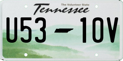 TN license plate U5310V