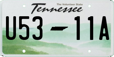 TN license plate U5311A