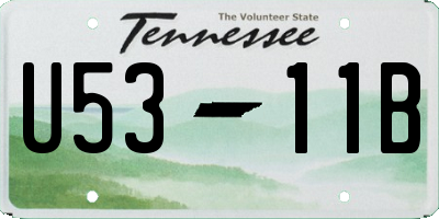 TN license plate U5311B