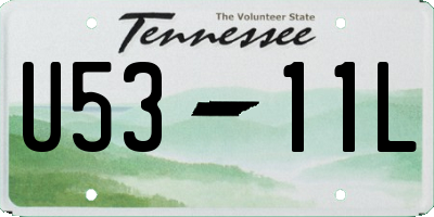 TN license plate U5311L