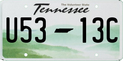TN license plate U5313C