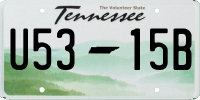 TN license plate U5315B