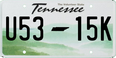 TN license plate U5315K