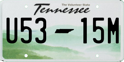 TN license plate U5315M