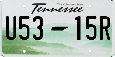 TN license plate U5315R