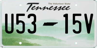 TN license plate U5315V