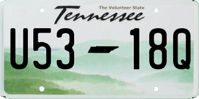 TN license plate U5318Q