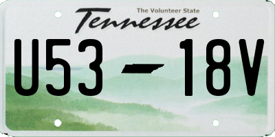 TN license plate U5318V