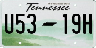 TN license plate U5319H