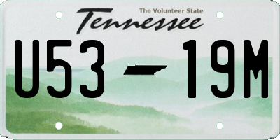 TN license plate U5319M