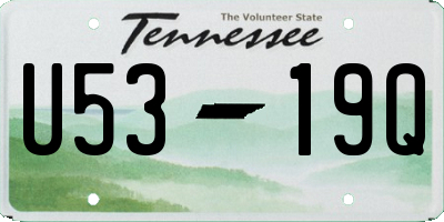 TN license plate U5319Q