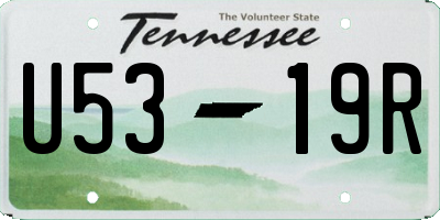 TN license plate U5319R