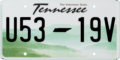 TN license plate U5319V