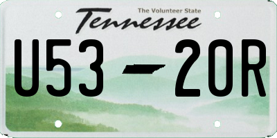 TN license plate U5320R